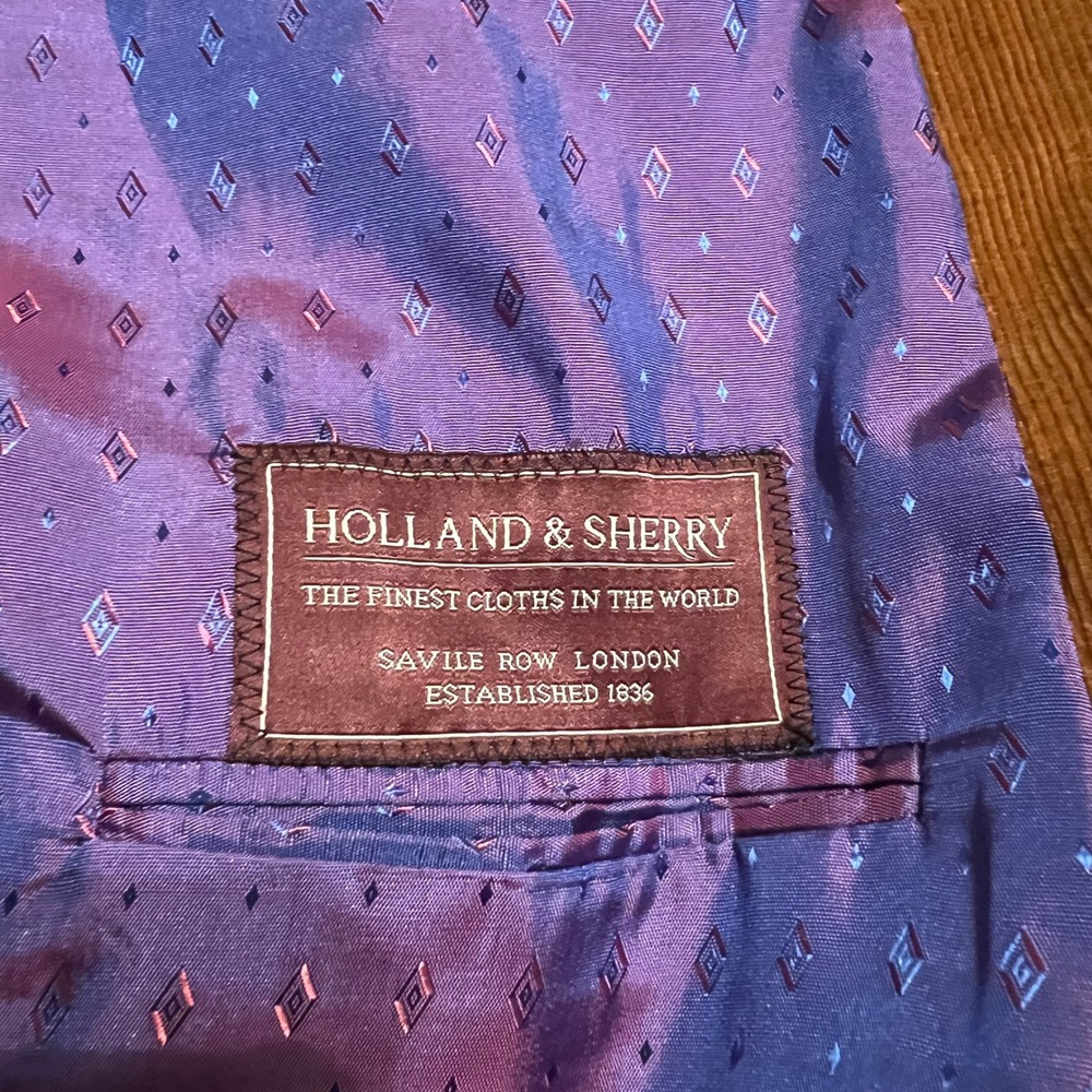 Holland &‎ Sherry Corduroy Blazer Jacket Brown Royal Classic
